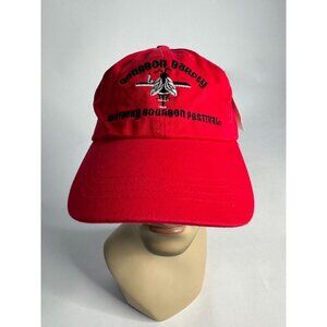 Ouray Sportswear Red Cotton Baseball Cap Kentucky Bourbon Festival